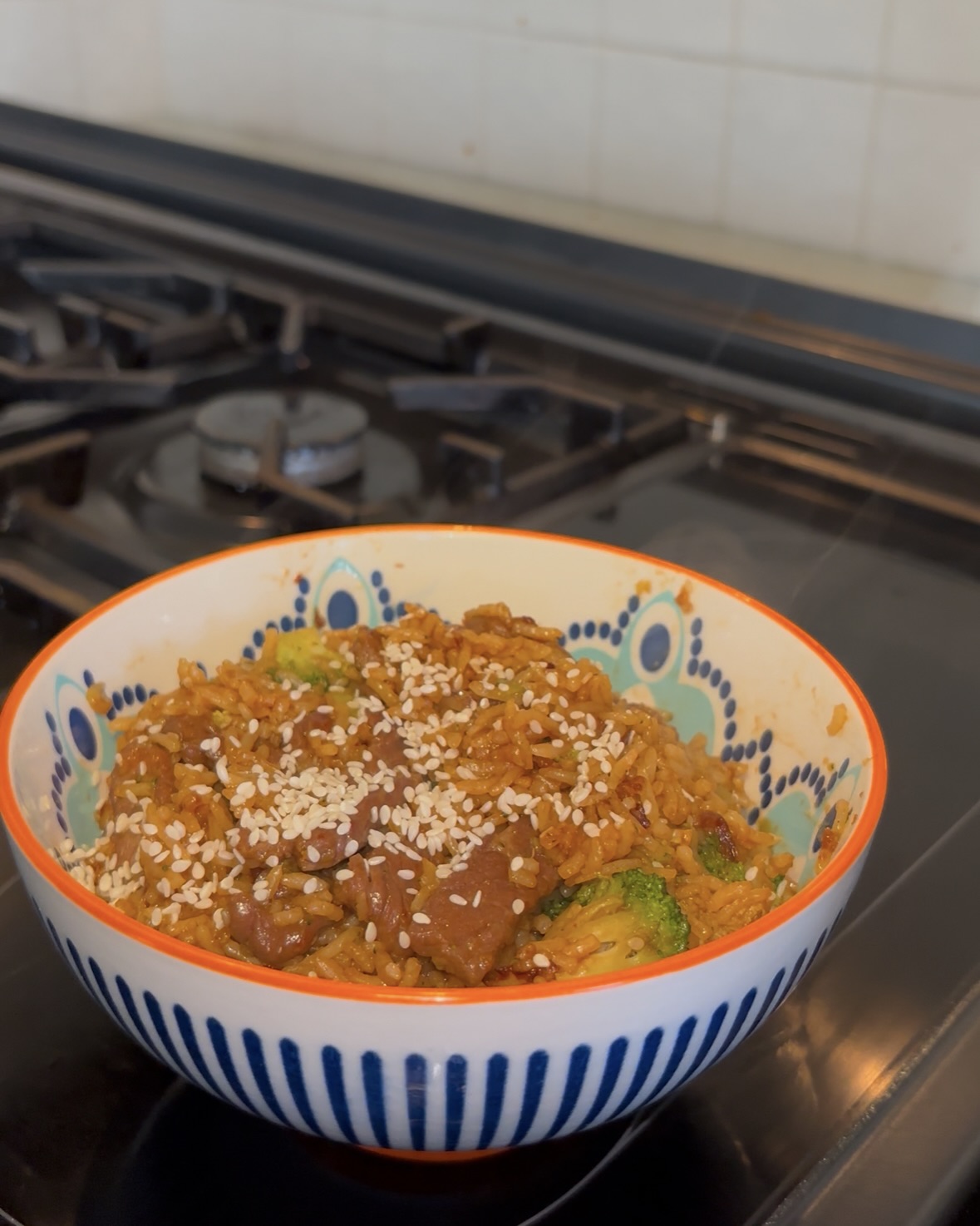 Sticky Beef & Broccoli Fried Rice
