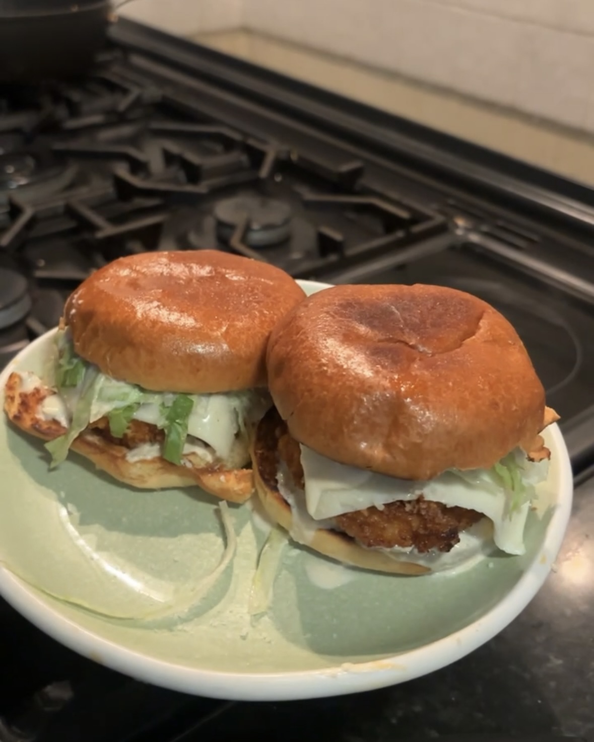 Crispy Chicken Caesar Burger