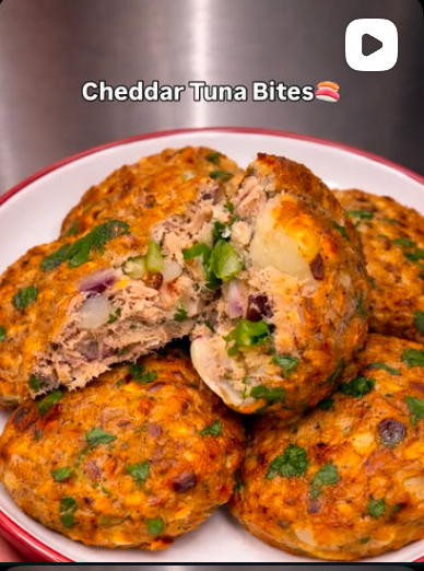 Crispy Cheddar Tuna Bites